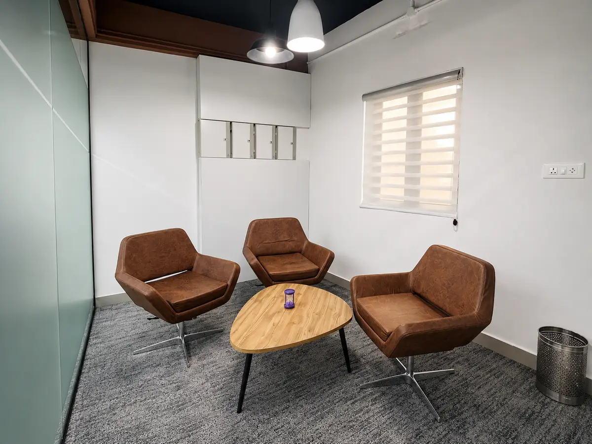 Discussion room (03 seater) at Spunic Manjeri Coworking Space