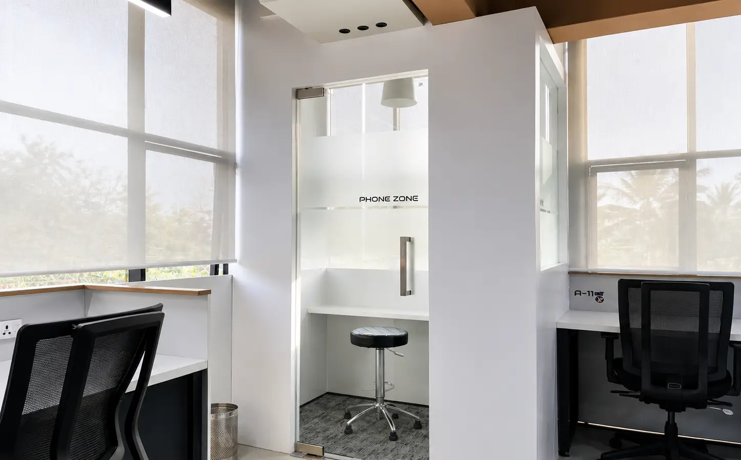 Phone booth at Spunic Manjeri Coworking Space