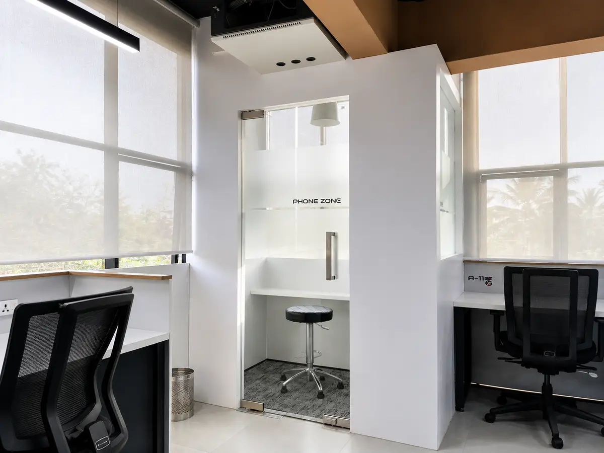 Phone booth at Spunic Manjeri Coworking Space