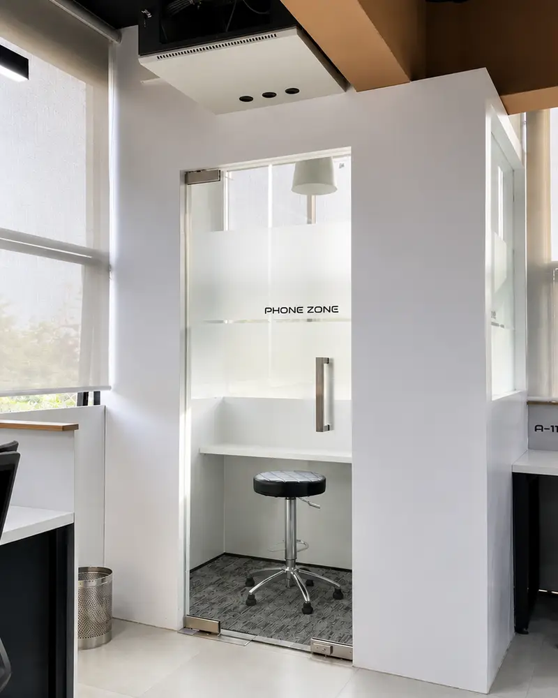 Phone booth at Spunic Manjeri Coworking Space