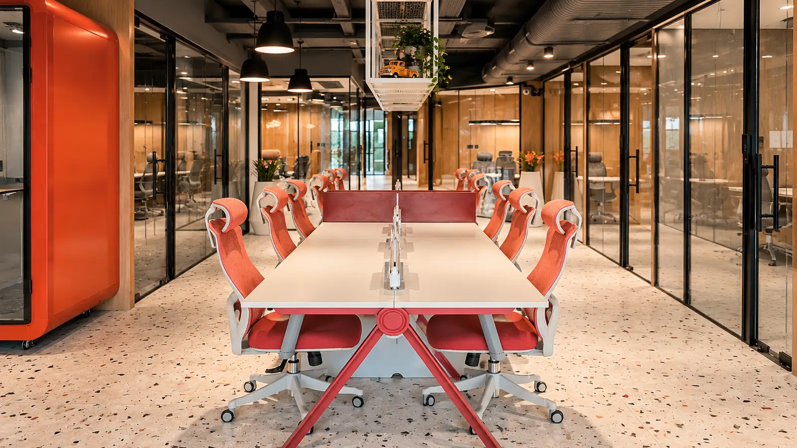 Coworking desks at Spunic Calicut Bypass
